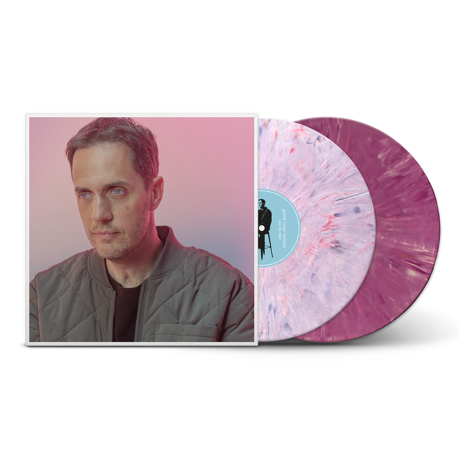 PACK DOUBLE VINYLE COULEUR + AFFICHE DÉDICACÉE + CARNET + UN STYLO + ACCÈS LIVESTREAM