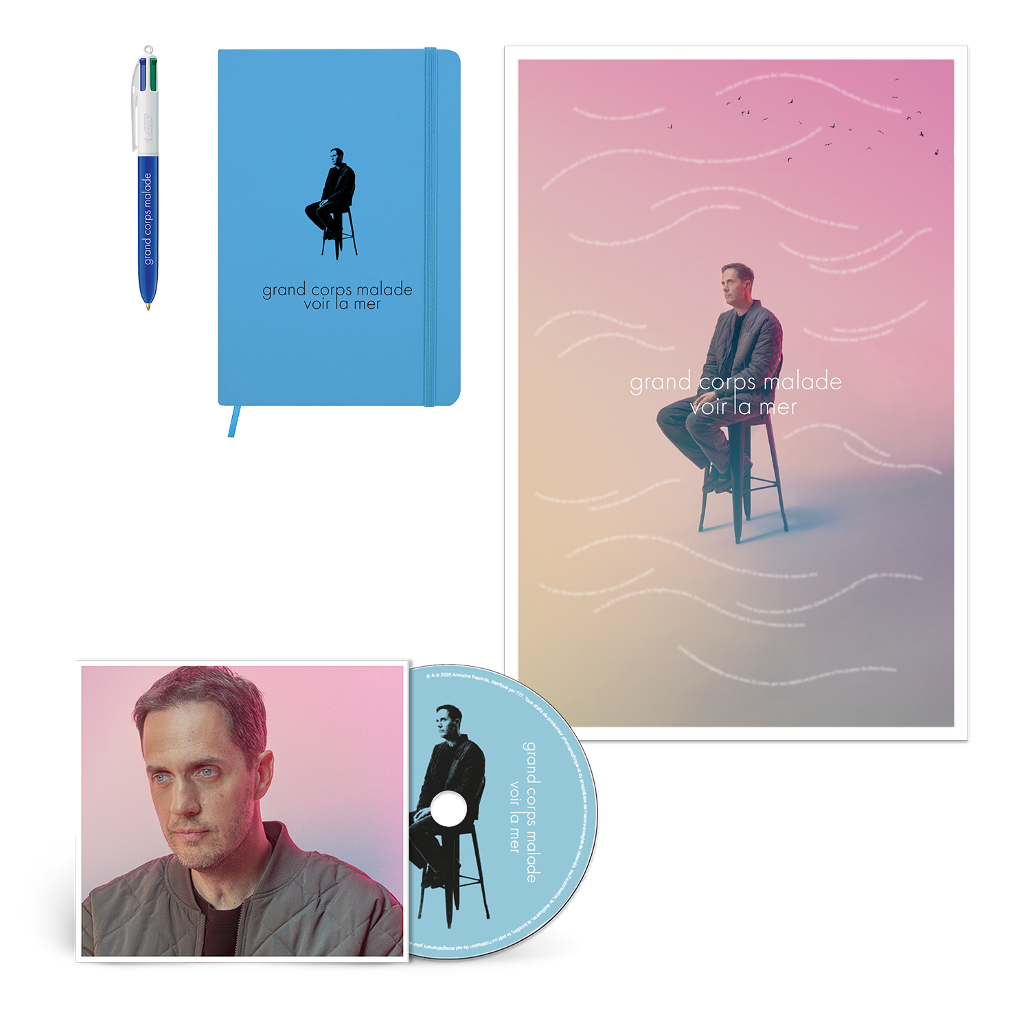 PACK CD + AFFICHE DÉDICACÉE + CARNET + UN STYLO + ACCÈS LIVESTREAM